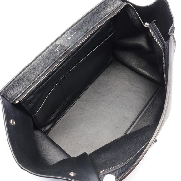 Celine Trapeze Medium Handbag Bag Leather Suede Black - Picture 3 of 9